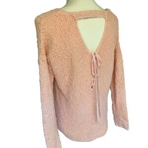 Vintage Havana est. 1954 Peach Pink - Orange Cotton Sweater Sz Small